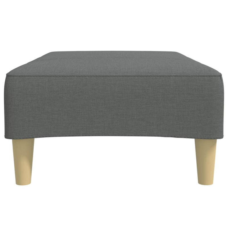 Fußhocker Dunkelgrau 77x55x31 cm Stoff