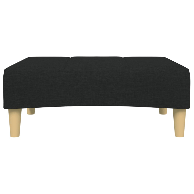 Fußhocker Schwarz 77x55x31 cm Stoff