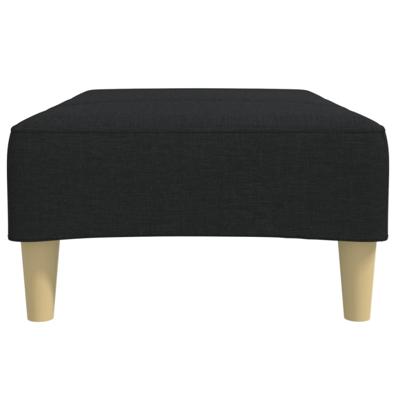 Fußhocker Schwarz 77x55x31 cm Stoff