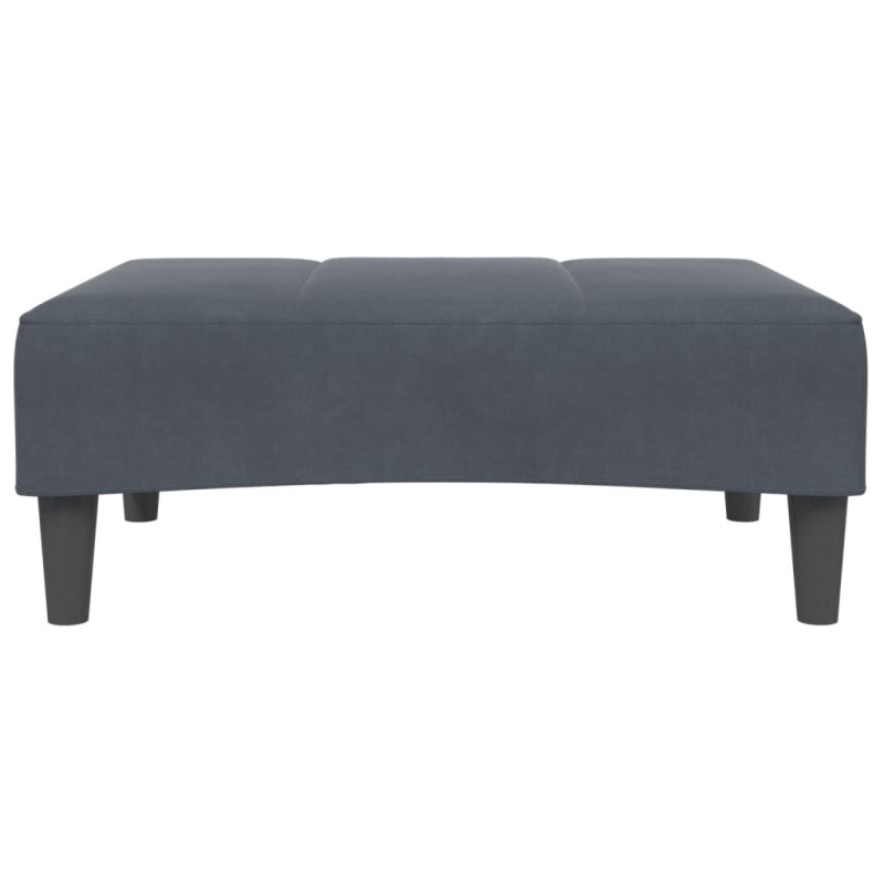 Fußhocker Dunkelgrau 77x55x31 cm Samt