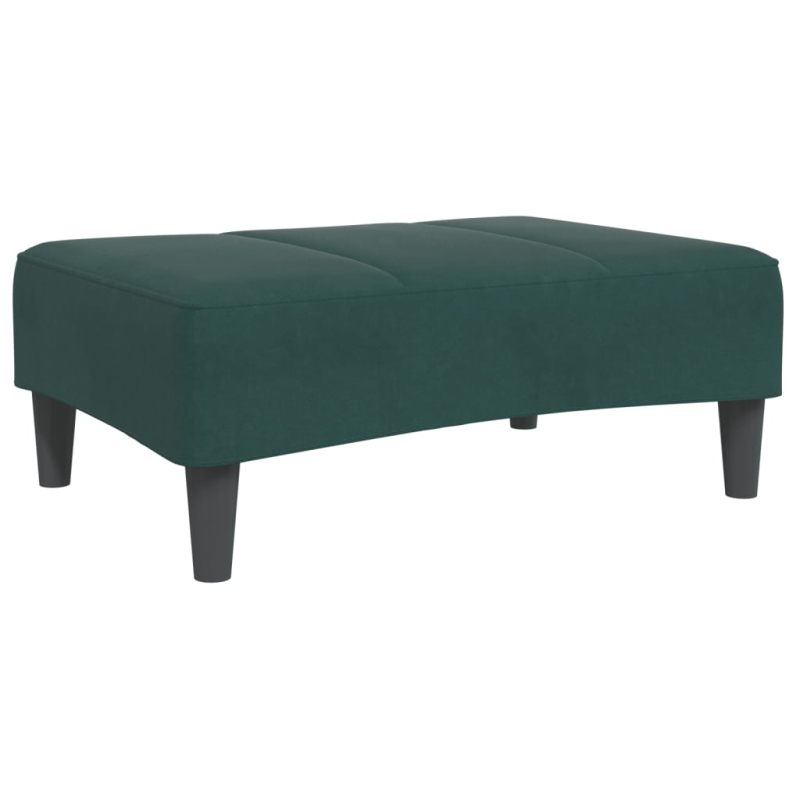 Fußhocker Dunkelgrün 77x55x31 cm Samt