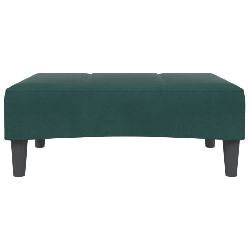 Fußhocker Dunkelgrün 77x55x31 cm Samt