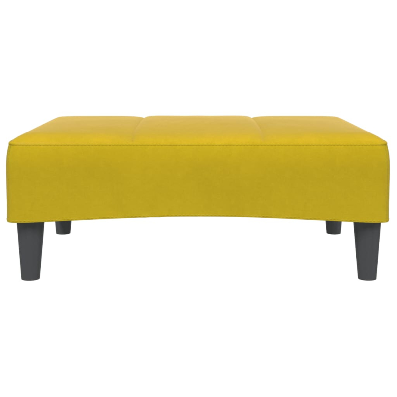Fußhocker Gelb 77x55x31 cm Samt