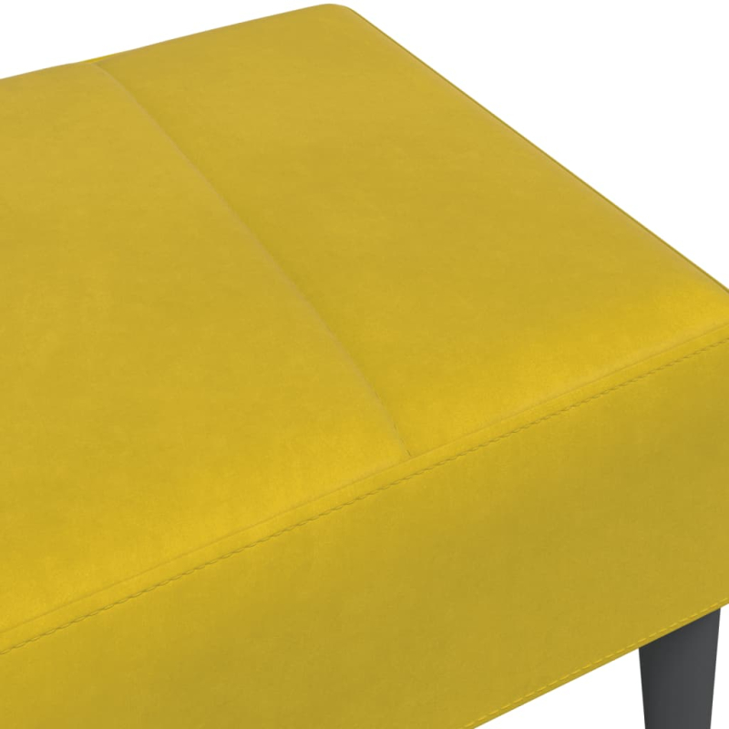 Fußhocker Gelb 77x55x31 cm Samt