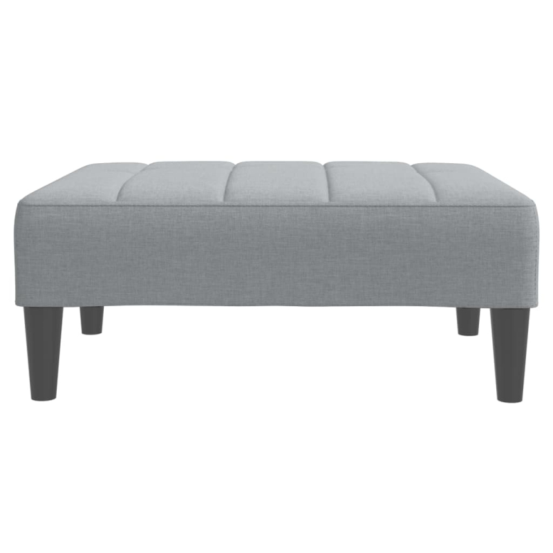 Fußhocker Hellgrau 77x55x31 cm Stoff
