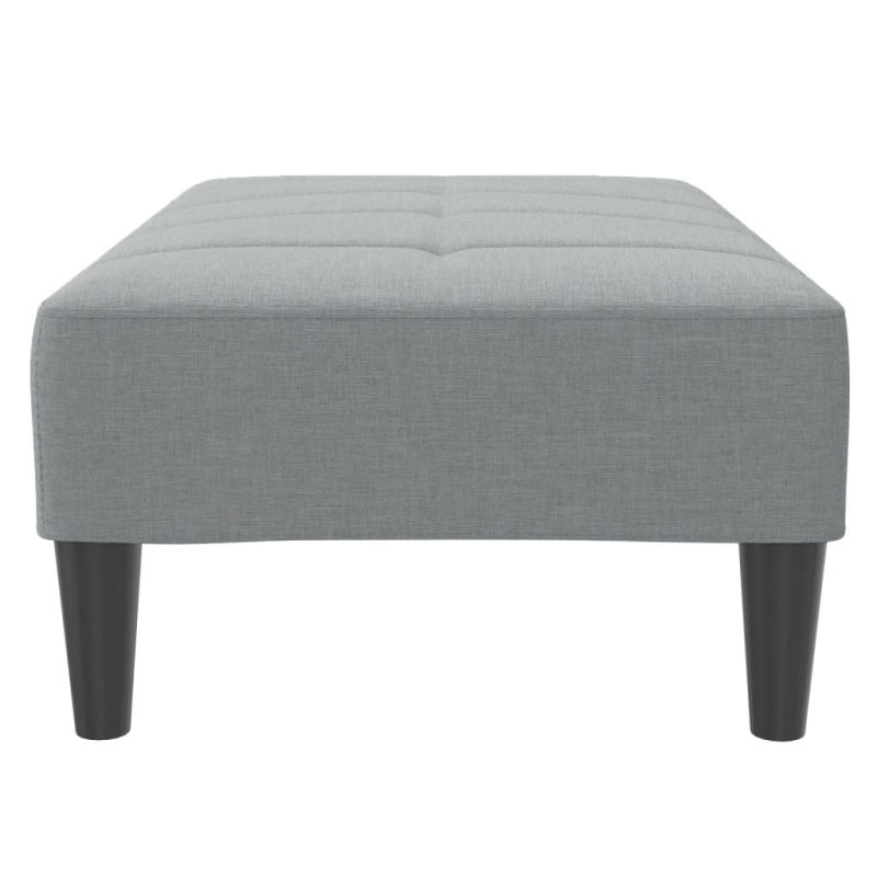 Fußhocker Hellgrau 77x55x31 cm Stoff