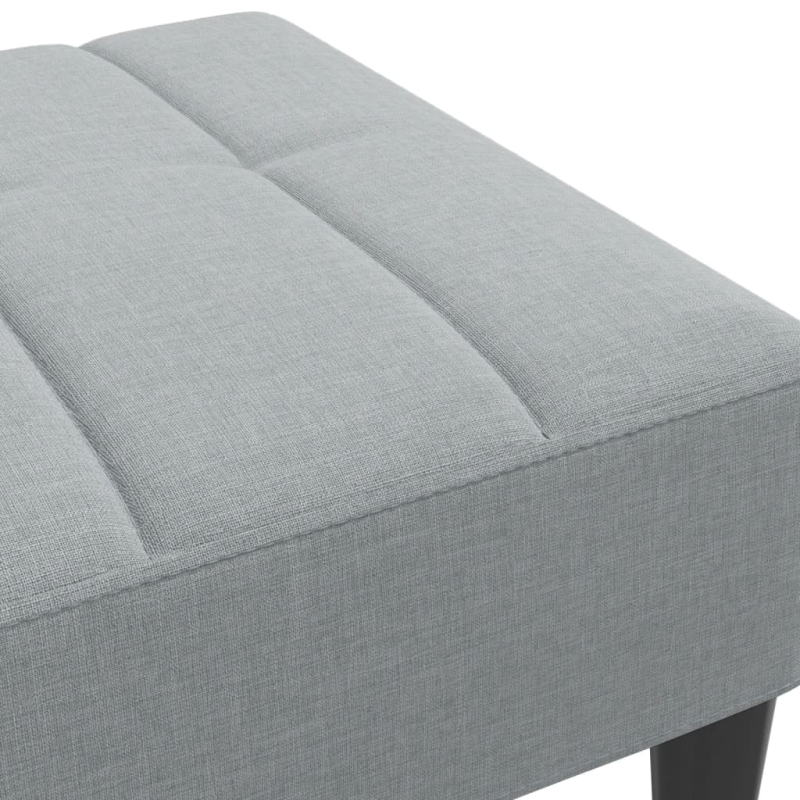 Fußhocker Hellgrau 77x55x31 cm Stoff