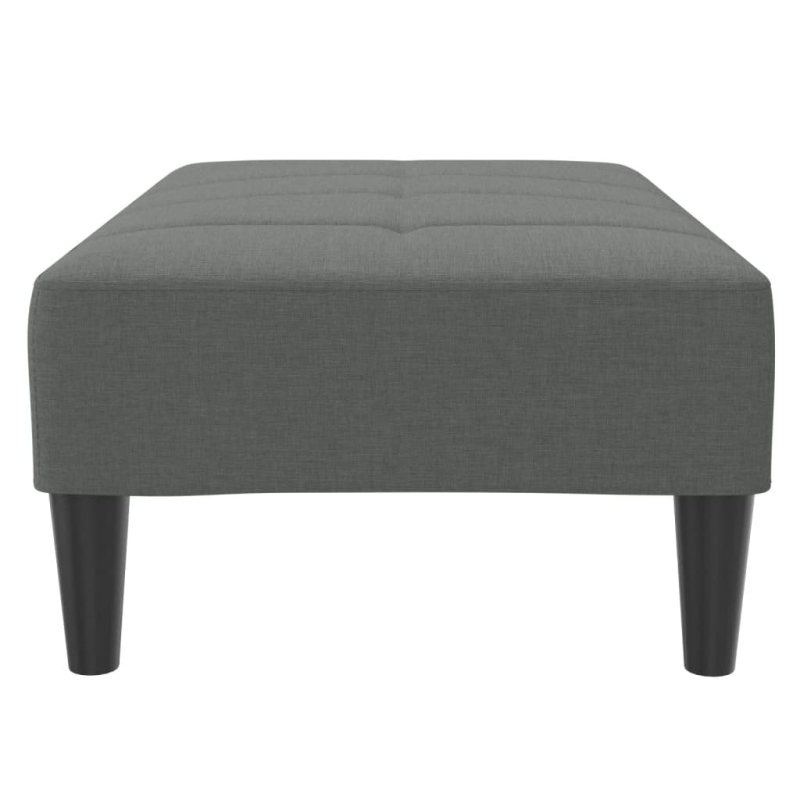 Fußhocker Dunkelgrau 77x55x31 cm Stoff