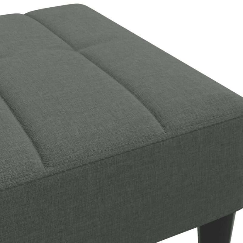Fußhocker Dunkelgrau 77x55x31 cm Stoff