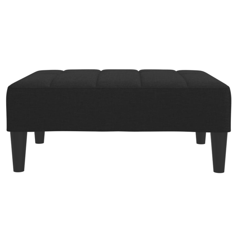 Fußhocker Schwarz 77x55x31 cm Stoff