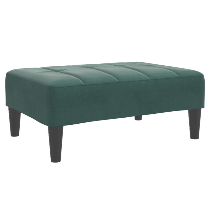 Fußhocker Dunkelgrün 77x55x31 cm Samt