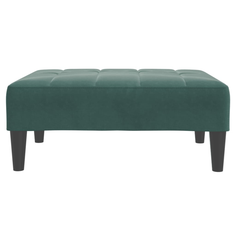 Fußhocker Dunkelgrün 77x55x31 cm Samt