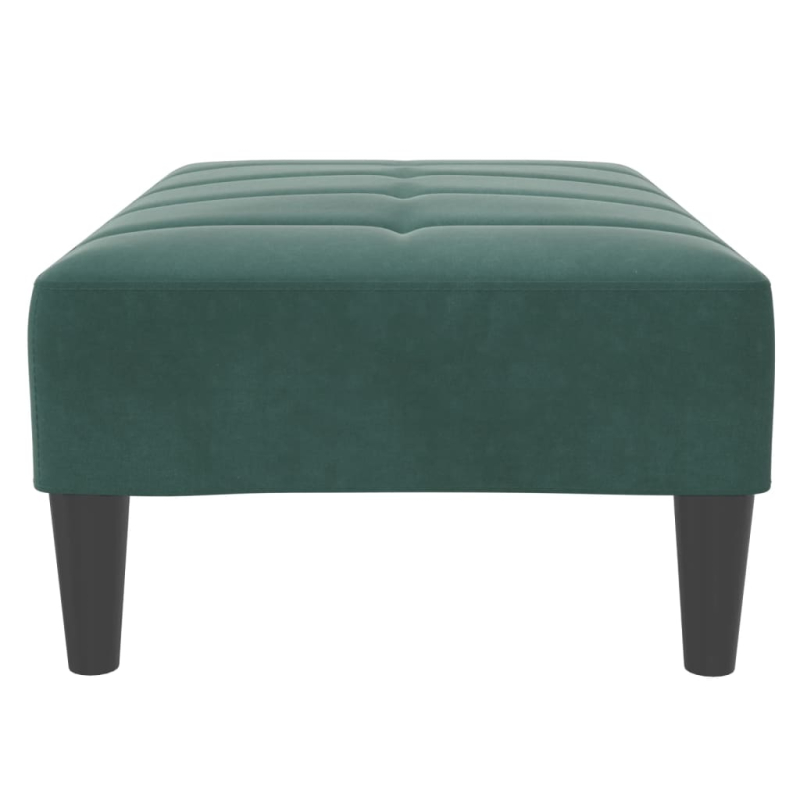 Fußhocker Dunkelgrün 77x55x31 cm Samt