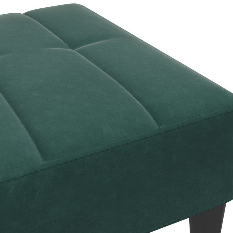 Fußhocker Dunkelgrün 77x55x31 cm Samt