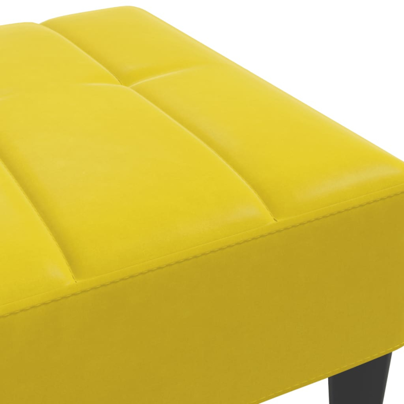 Fußhocker Gelb 77x55x31 cm Samt