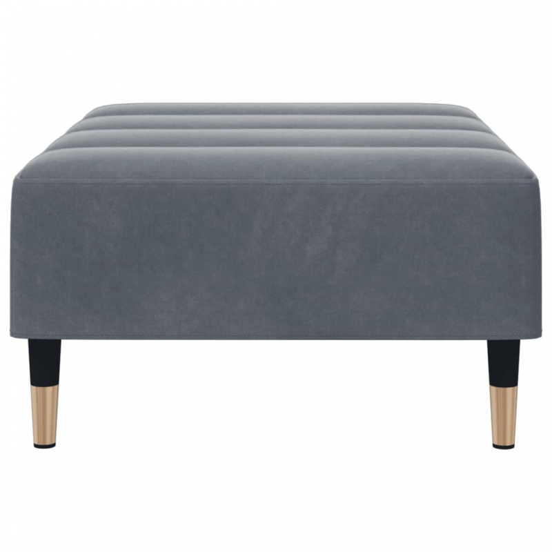 Fußhocker Dunkelgrau 77x55x31 cm Samt