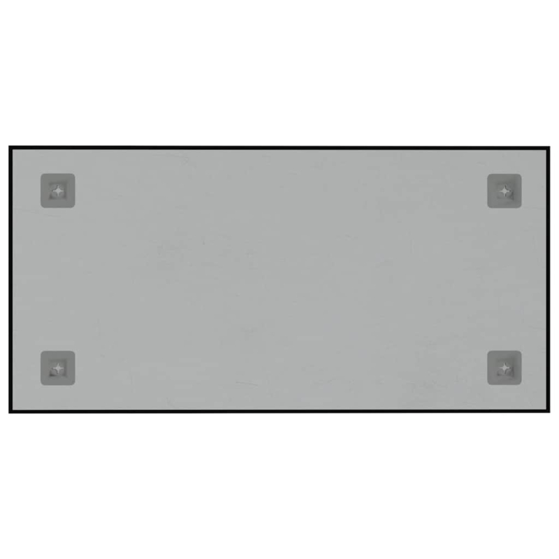 Magnettafel Wandmontage Schwarz 60x30 cm Hartglas
