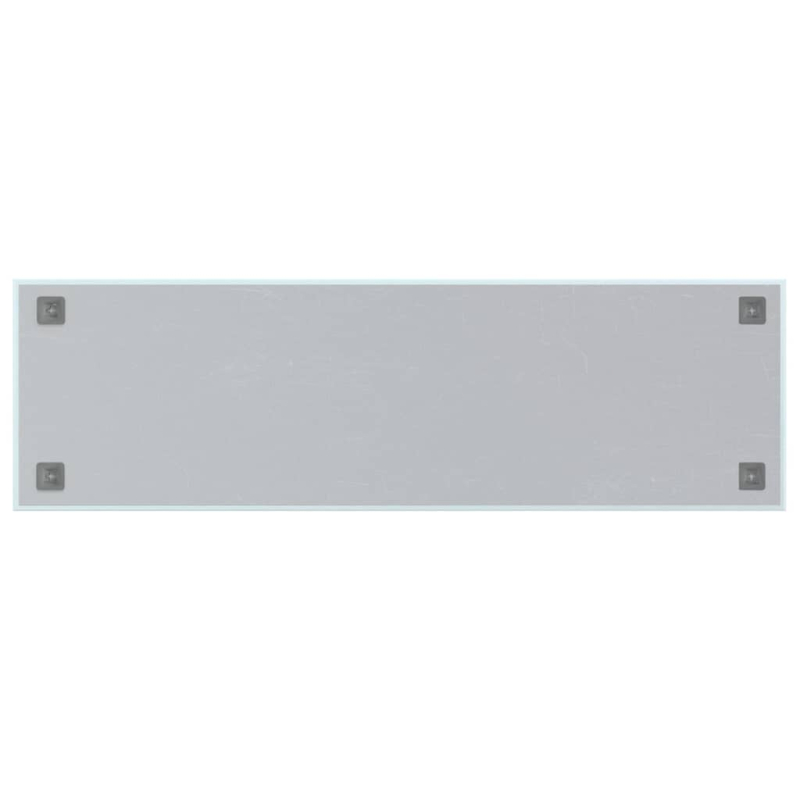 Magnettafel Wandmontage Weiß 100x30 cm Hartglas