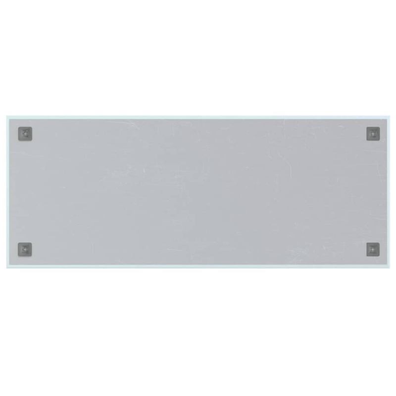 Magnettafel Wandmontage Weiß 100x40 cm Hartglas