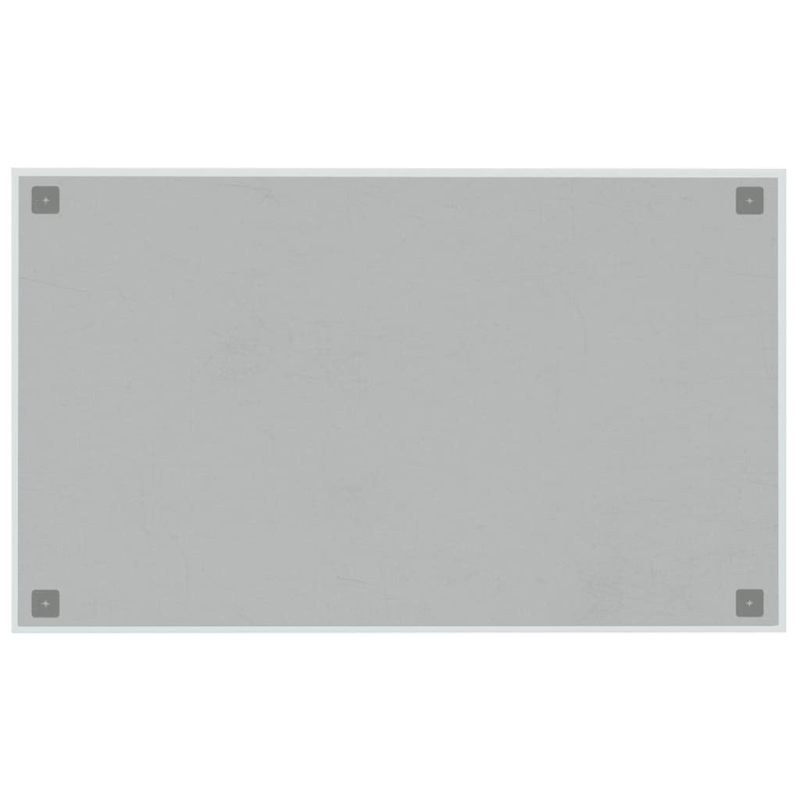 Magnettafel Wandmontage Weiß 100x60 cm Hartglas