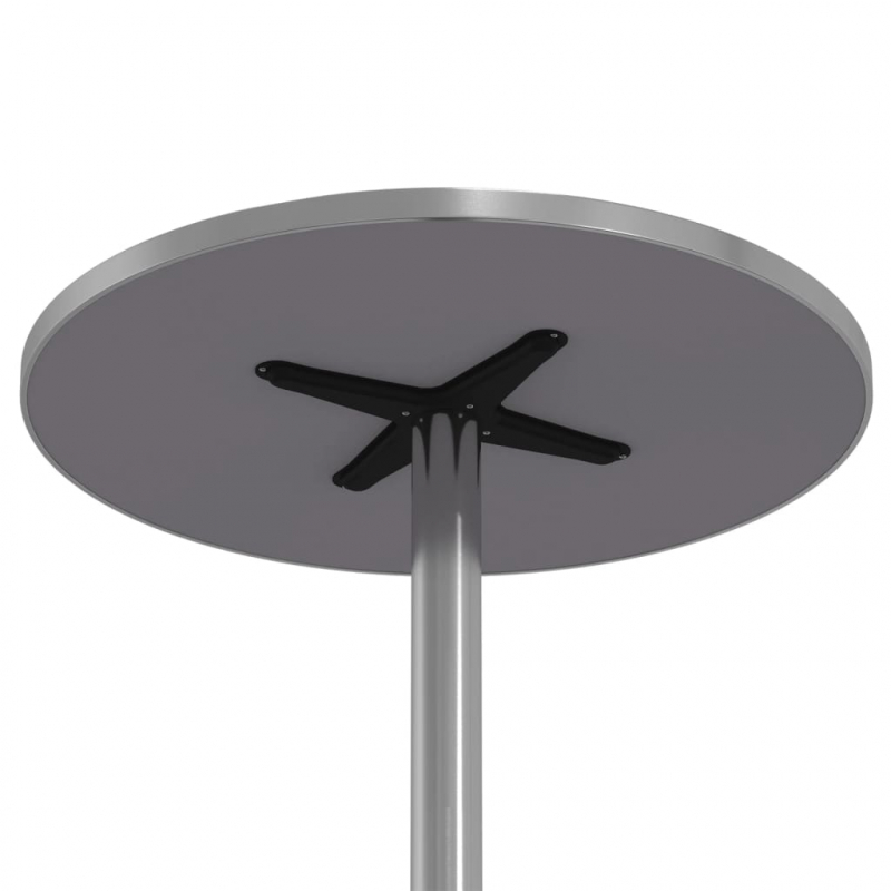 Outdoor-Bartisch Höhenverstellbar Ø59,5x70/109,5 cm Aluminium
