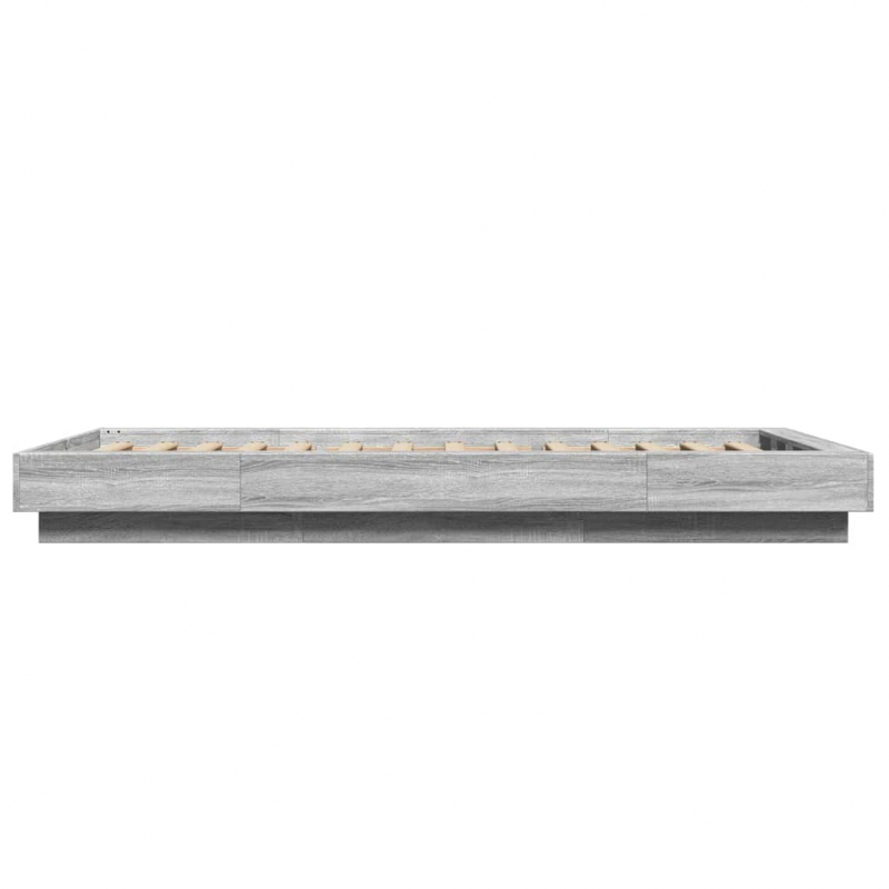 Bettgestell Grau Sonoma 90x190 cm Holzwerkstoff