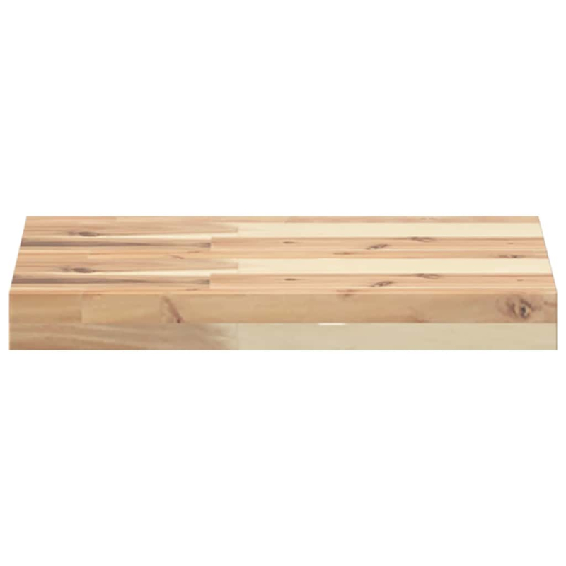 Schweberegal 40x30x4 cm Massivholz Akazie Unbehandelt
