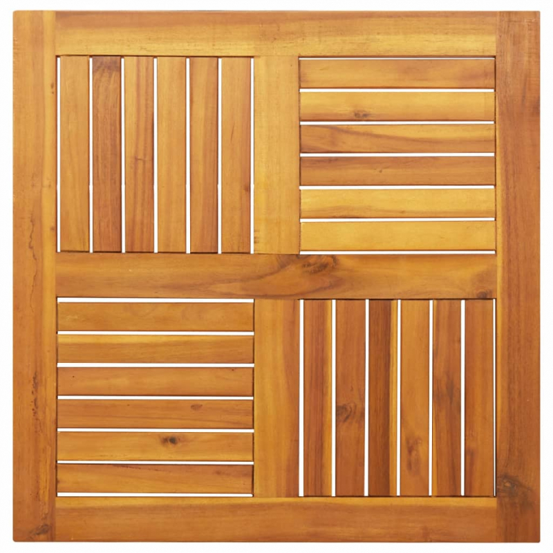 Tischplatte 70x70x2 cm Quadratisch Massivholz Akazie