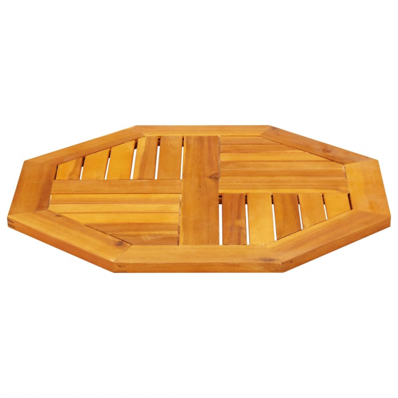 Tischplatte 60x60x2 cm Achteckig Massivholz Akazie