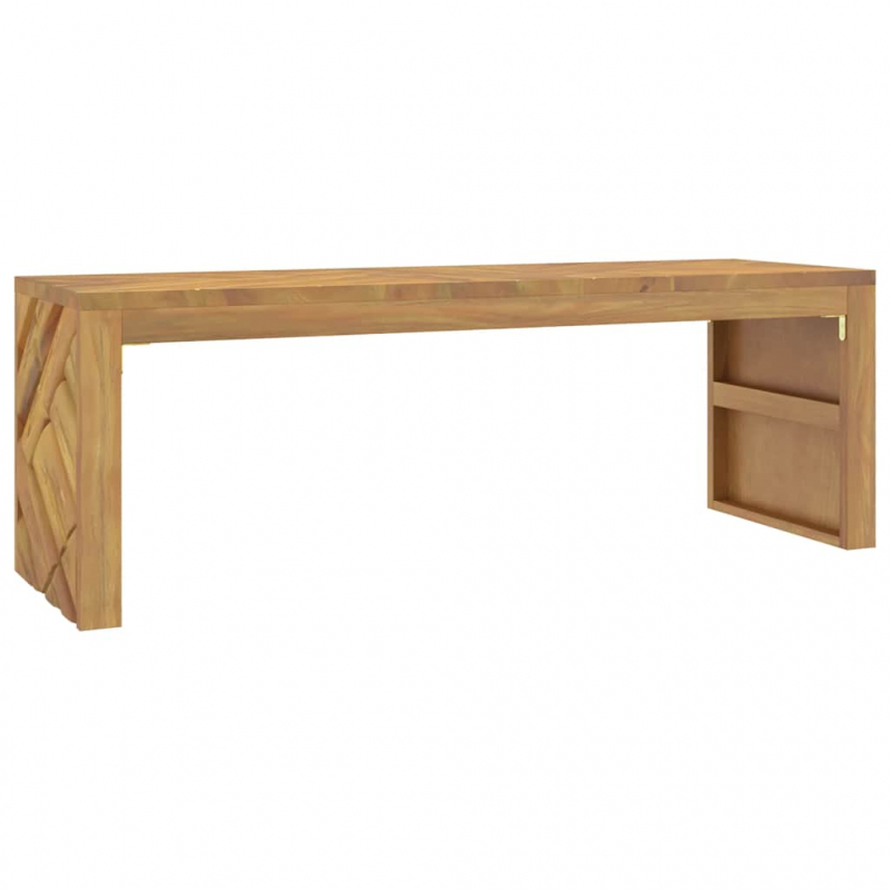 Couchtisch 110x35x38 cm Massivholz Teak