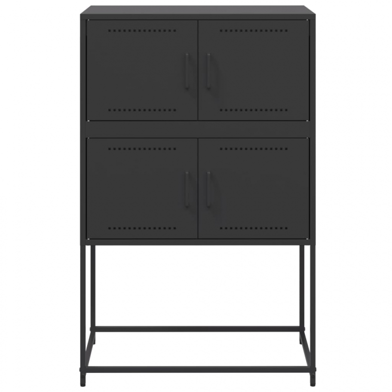 Sideboard Schwarz 68,5x38,5x107 cm Stahl