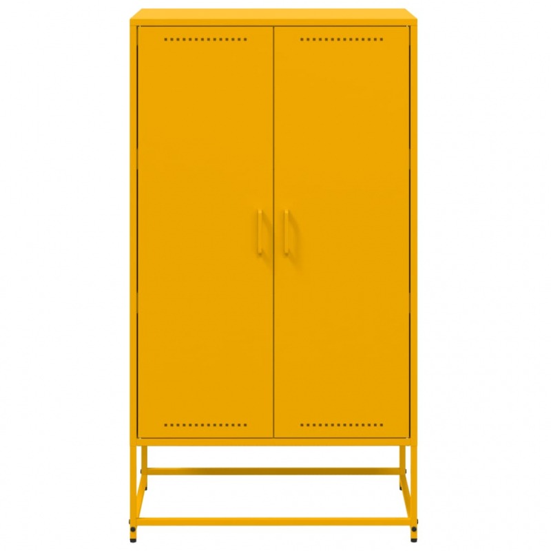 Highboard Olivgrün 68,5x38,5x123,5 cm Stahl