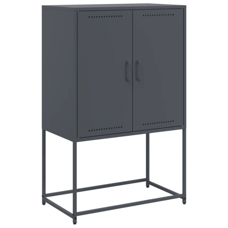 TV-Schrank Schwarz 68x39x60,5 cm Stahl
