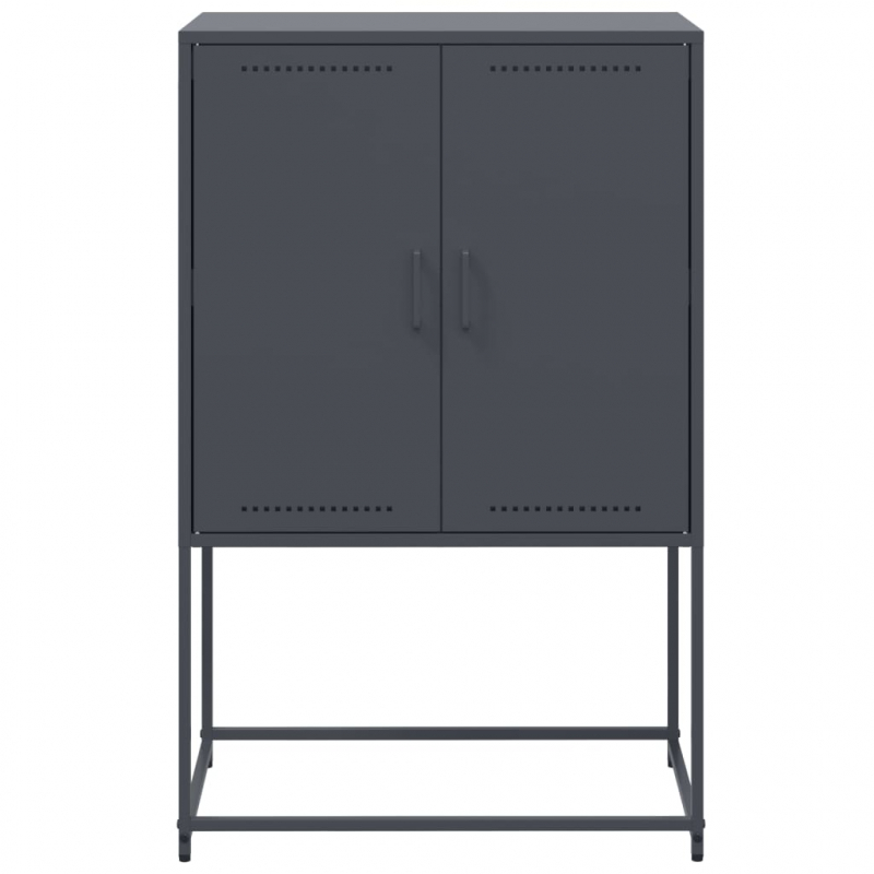 TV-Schrank Schwarz 68x39x60,5 cm Stahl