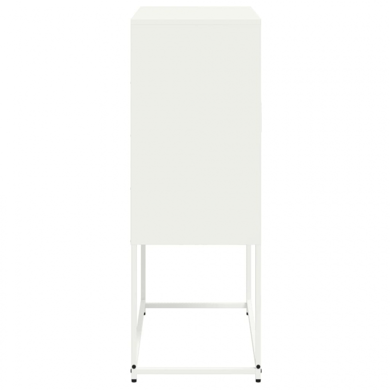 TV-Schrank Weiß 68x39x60,5 cm Stahl