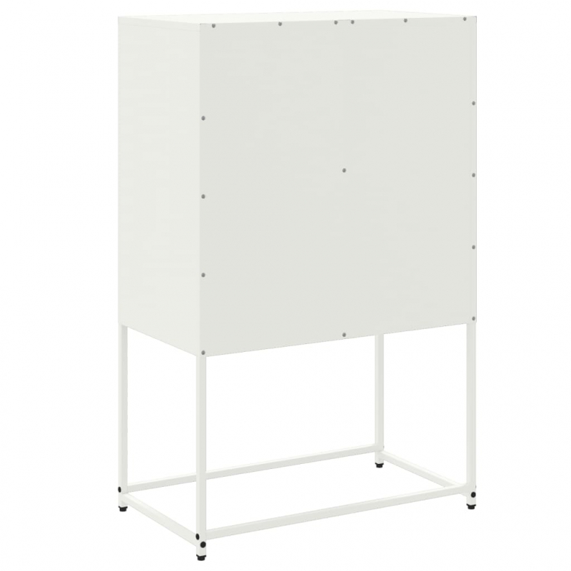 TV-Schrank Weiß 68x39x60,5 cm Stahl