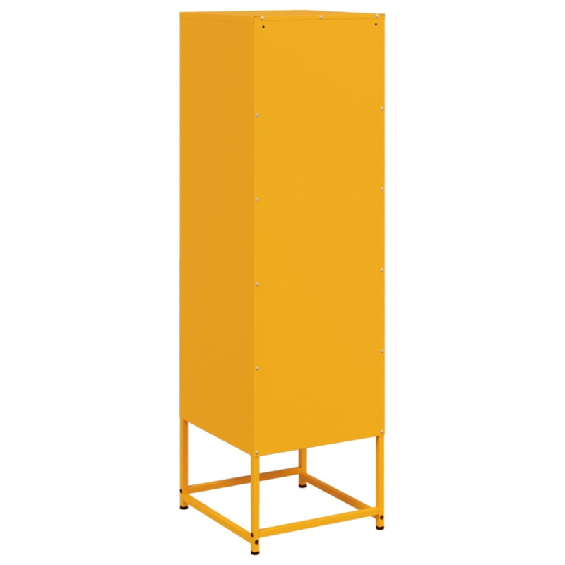 Highboard Senfgelb 36x39x123 cm Stahl