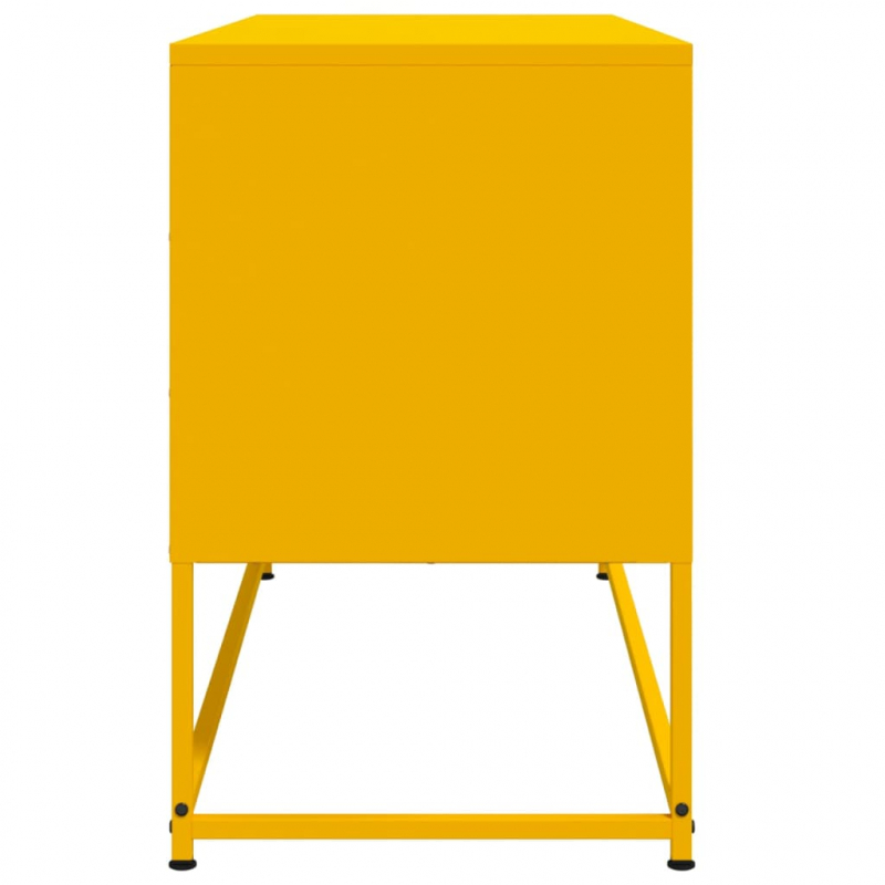 Highboard Weiß 36x39x123 cm Stahl