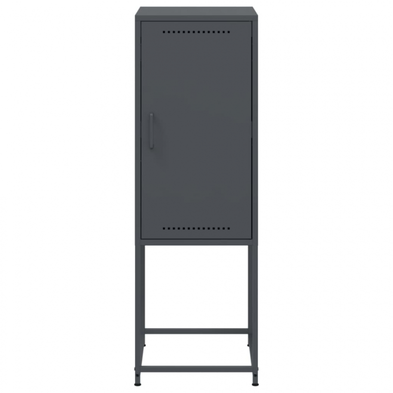 Highboard Anthrazit 36x39x107 cm Stahl