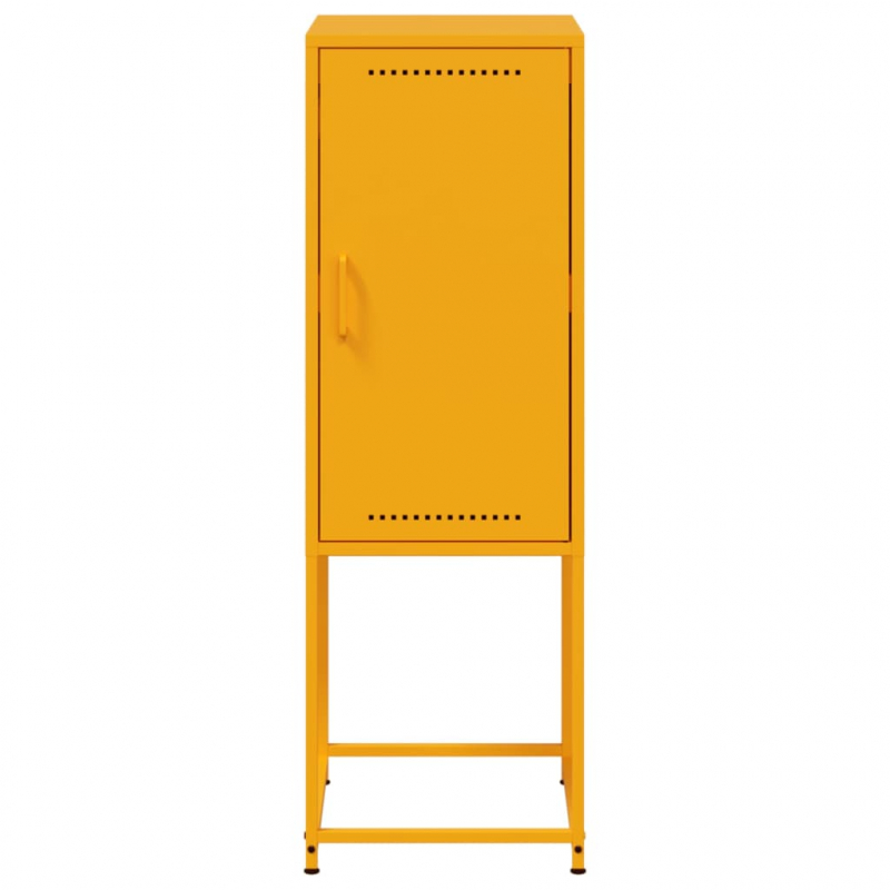 Highboard Senfgelb 36x39x107 cm Stahl
