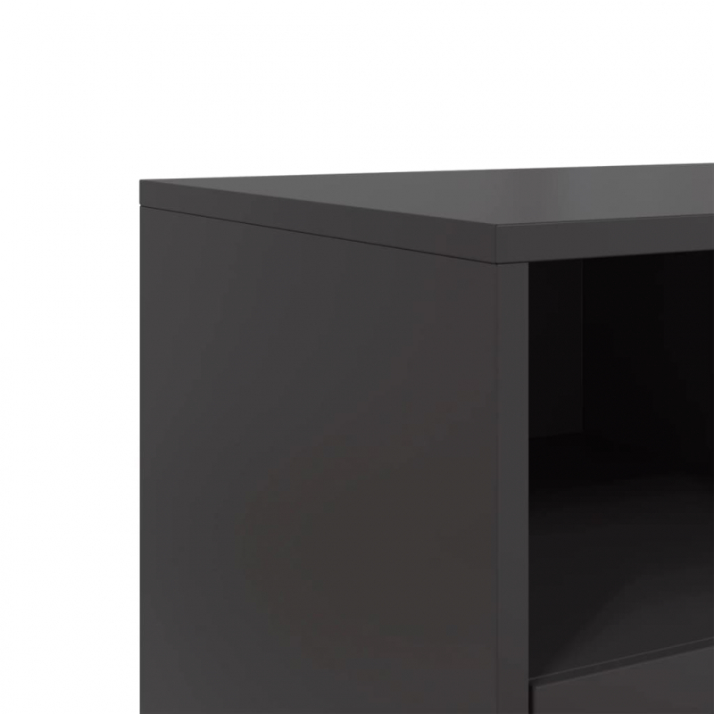 TV-Schrank Schwarz 68x39x60,5 cm Stahl