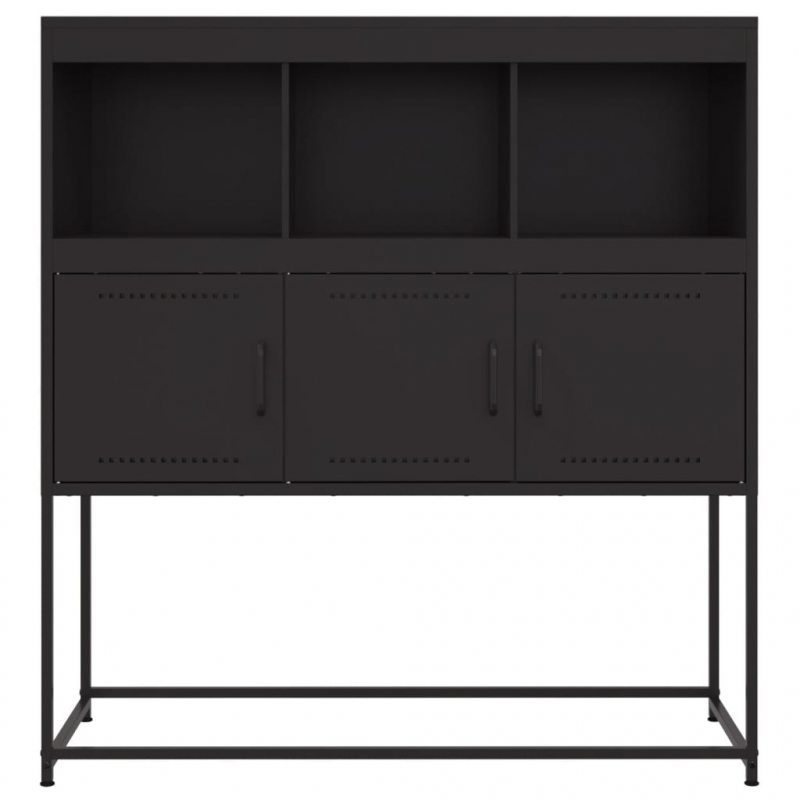 Sideboard Schwarz 100,5x39x107 cm Stahl