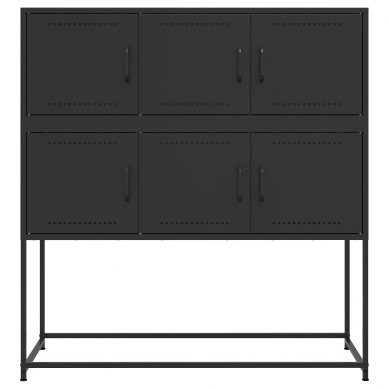 Sideboard Schwarz 100,5x39x107 cm Stahl