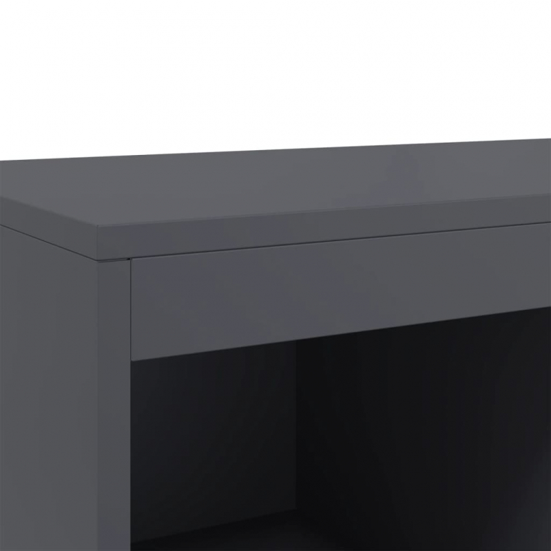 Highboard Anthrazit 68x39x111,5 cm Stahl