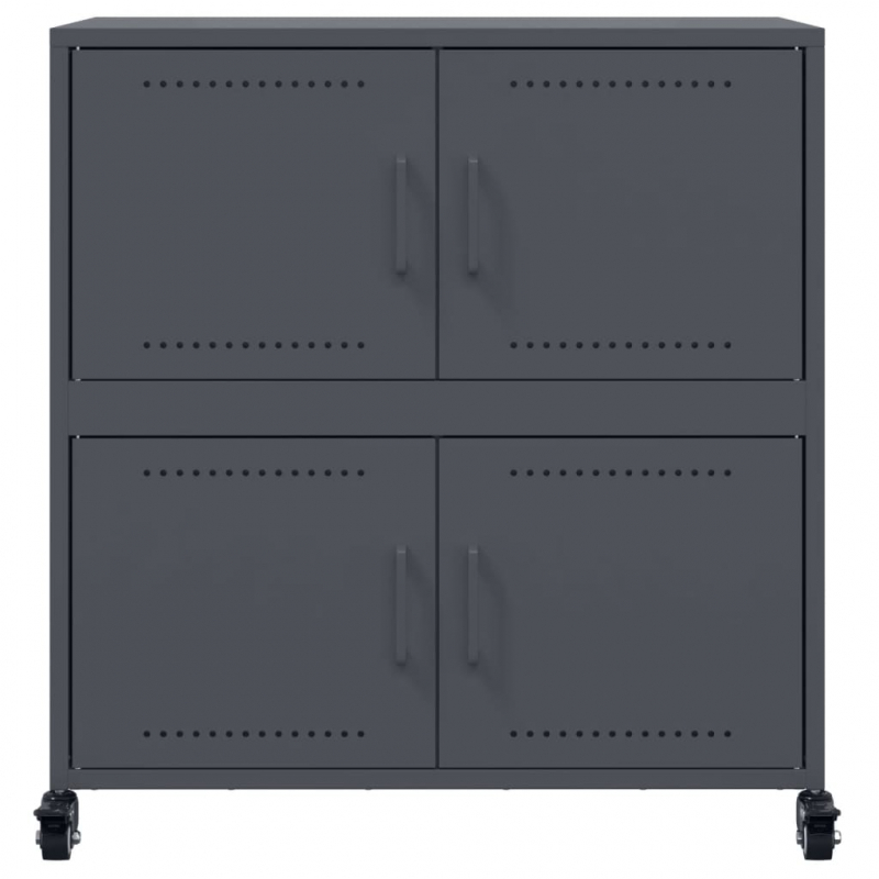 Sideboard Anthrazit 68,5x39x72 cm Stahl