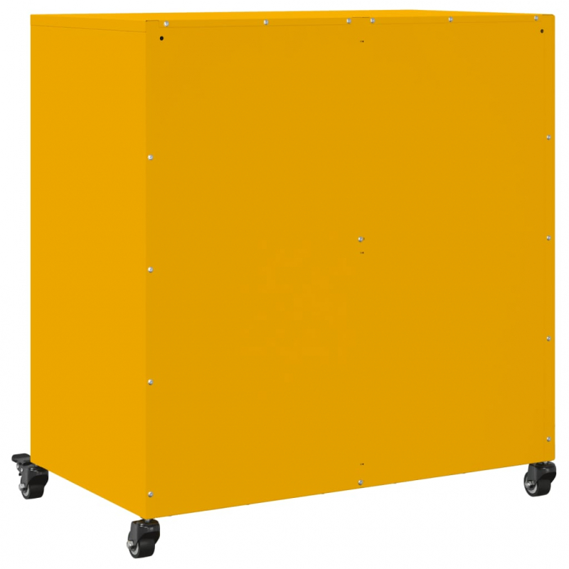 Sideboard Senfgelb 68,5x39x72 cm Stahl