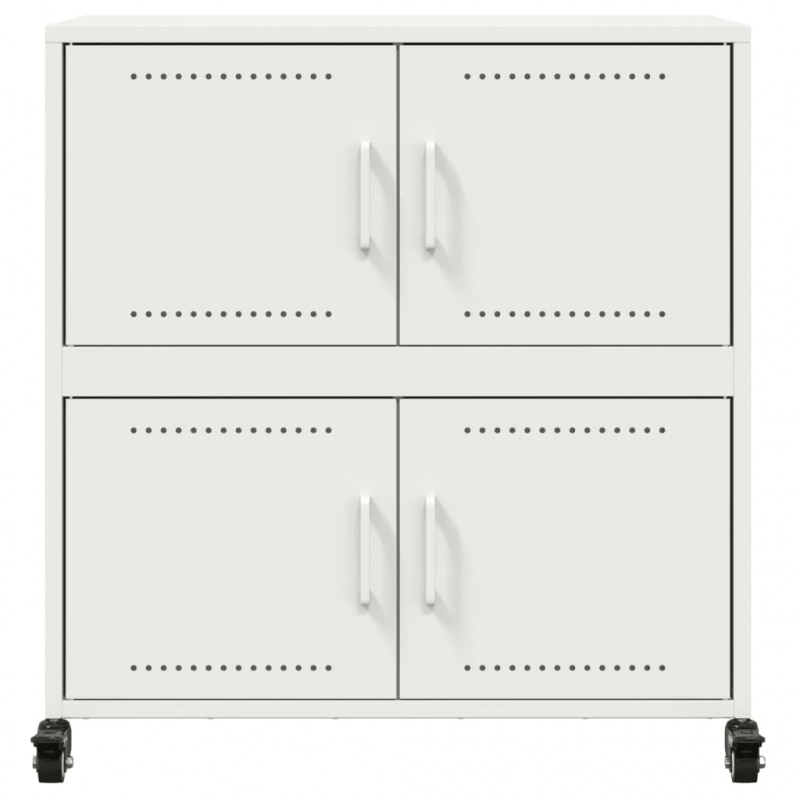 Sideboard Weiß 68,5x39x72 cm Stahl