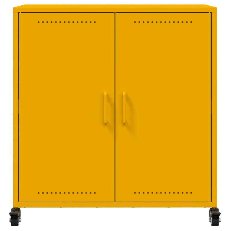 Sideboard Senfgelb 68,5x39x72 cm Stahl