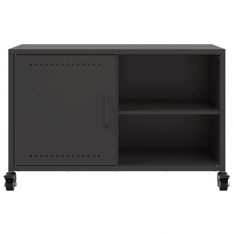 TV-Schrank Schwarz 68x39x43,5 cm Stahl