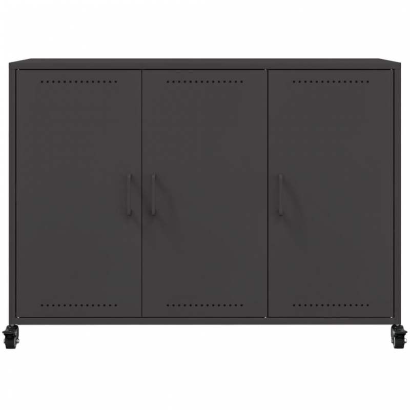 Sideboard Schwarz 100,5x39x72 cm Stahl